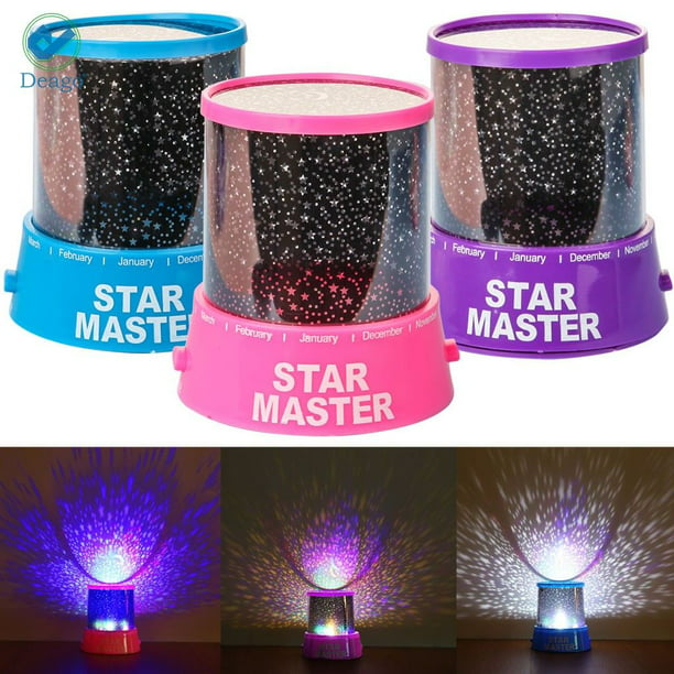 Romatic Cosmos Moon Star Master Proyector LED Starry Night Sky Light Lamp Baby 
